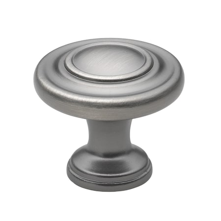 Gliderite Hardware 1-1/4 in. Pewter Rippled Cabinet Knob, 25PK 5415-BP-25
